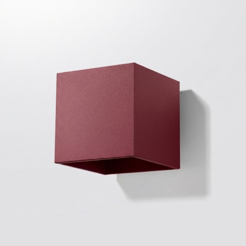 Sollux Lighting Kinkiet QUAD 1 burgund
