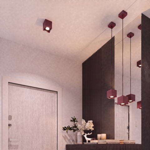 Sollux Lighting Kinkiet QUAD 1 burgund