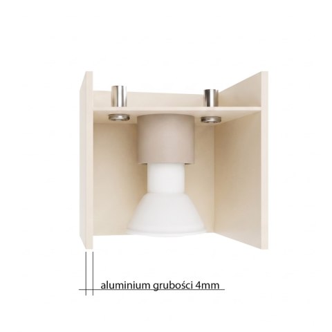 Sollux Lighting Kinkiet QUAD 1 taupe