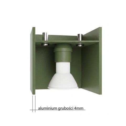 Sollux Lighting Kinkiet QUAD 1 zielona oliwka