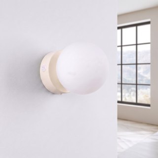 Sollux Lighting Kinkiet YOLI 1 beżowy z włącznikiem