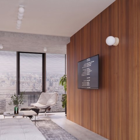 Sollux Lighting Kinkiet YOLI 1 beżowy z włącznikiem