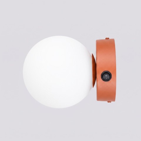 Sollux Lighting Kinkiet YOLI 1 ochra czerwona z włącznikiem