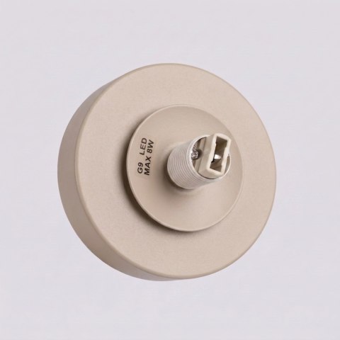 Sollux Lighting Kinkiet YOLI 1 taupe z włącznikiem