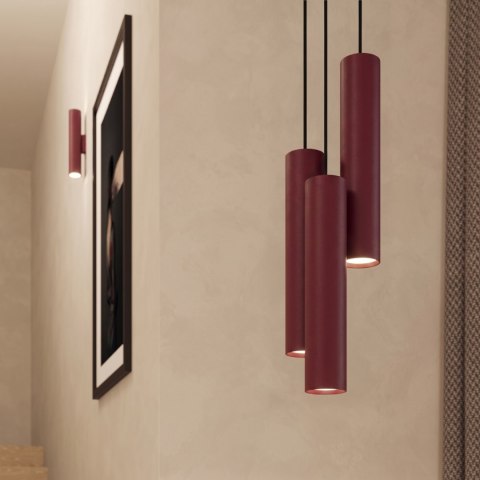 Sollux Lighting Lampa wisząca LAGOS 1 burgund