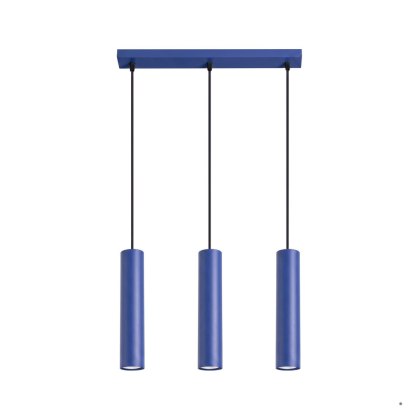 Sollux Lighting Lampa wisząca LAGOS 3L ultramaryna