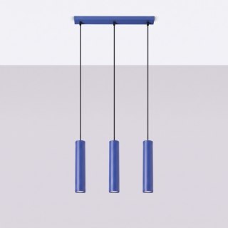 Sollux Lighting Lampa wisząca LAGOS 3L ultramaryna