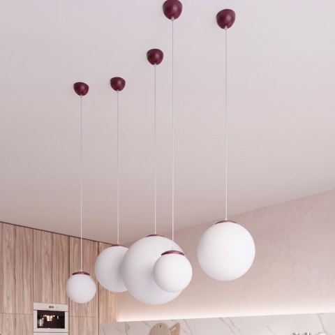 Sollux Lighting Lampa wisząca UGO 20 burgund