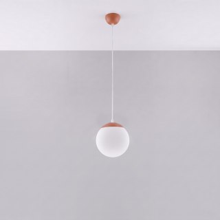 Sollux Lighting Lampa wisząca UGO 20 ochra czerwona