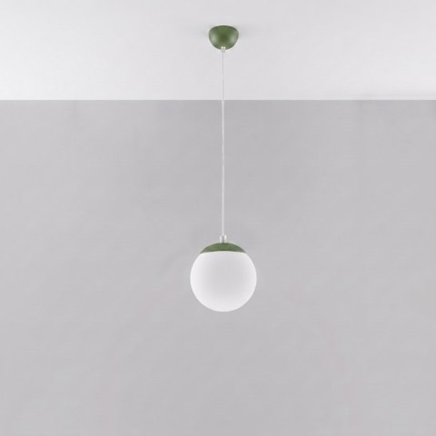 Sollux Lighting Lampa wisząca UGO 20 zielona oliwka