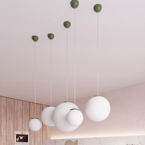 Sollux Lighting Lampa wisząca UGO 20 zielona oliwka
