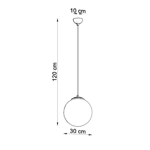 Sollux Lighting Lampa wisząca UGO 30 biała