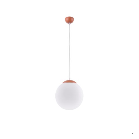 Sollux Lighting Lampa wisząca UGO 30 ochra czerwona