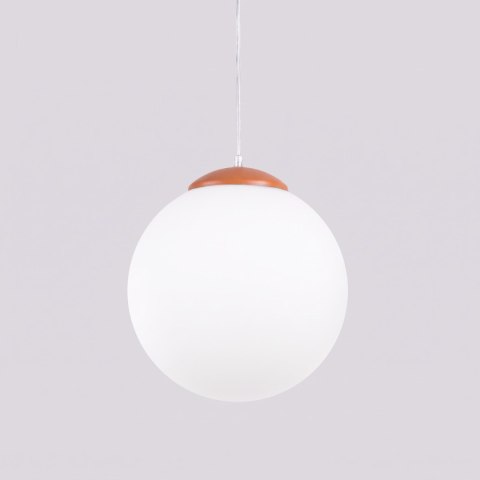 Sollux Lighting Lampa wisząca UGO 30 ochra czerwona