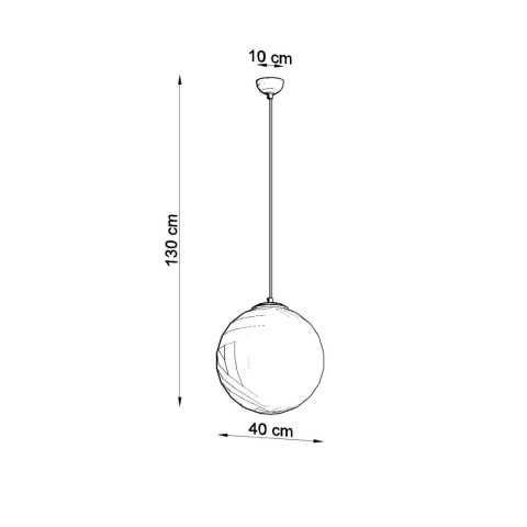 Sollux Lighting Lampa wisząca UGO 40 beżowa