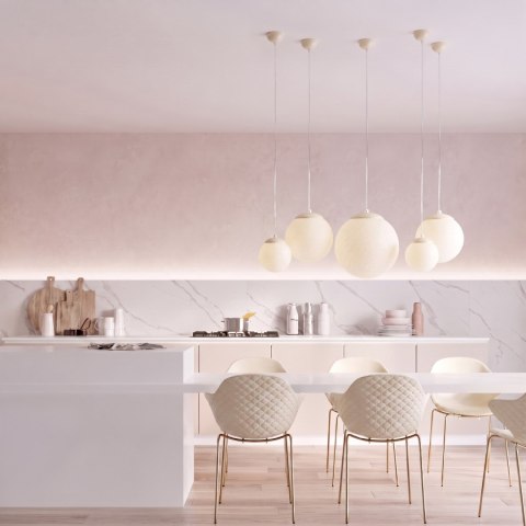 Sollux Lighting Lampa wisząca UGO 40 beżowa