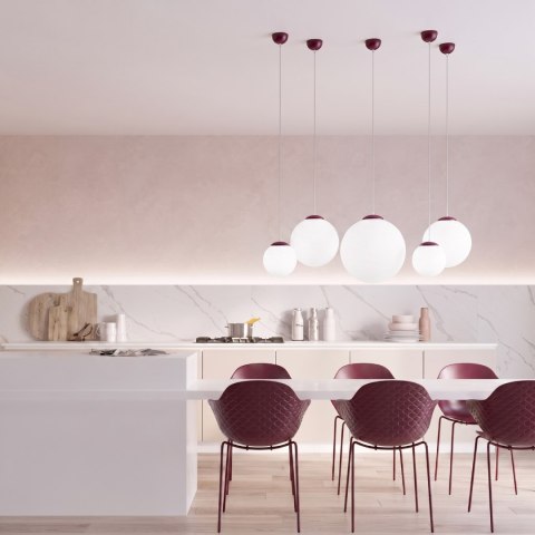 Sollux Lighting Lampa wisząca UGO 40 burgund