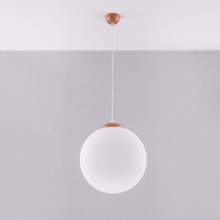 Sollux Lighting Lampa wisząca UGO 40 ochra czerwona