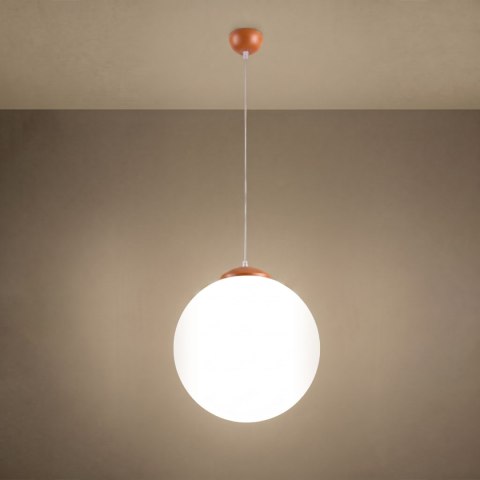Sollux Lighting Lampa wisząca UGO 40 ochra czerwona
