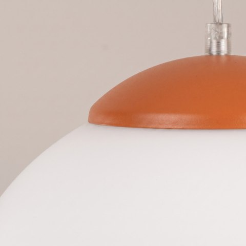 Sollux Lighting Lampa wisząca UGO 40 ochra czerwona