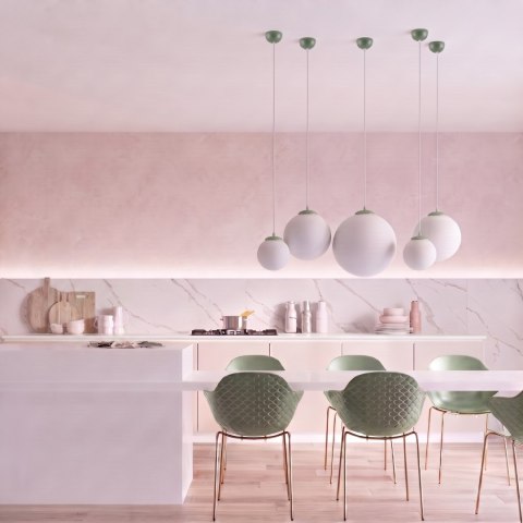 Sollux Lighting Lampa wisząca UGO 40 zielona oliwka