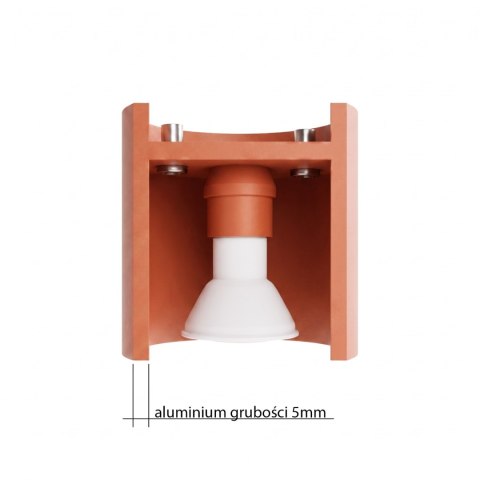 Sollux Lighting Plafon ORBIS 1 ochra czerwona