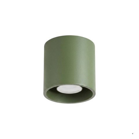 Sollux Lighting Plafon ORBIS 1 zielona oliwka