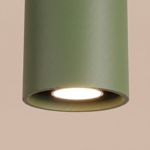 Sollux Lighting Plafon ORBIS 1 zielona oliwka