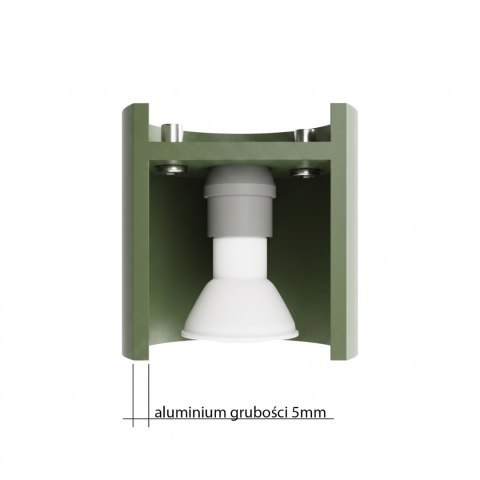 Sollux Lighting Plafon ORBIS 1 zielona oliwka