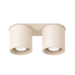 Sollux Lighting Plafon ORBIS 2 beżowy