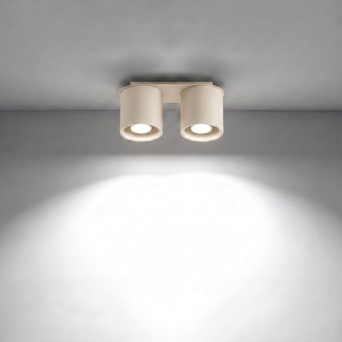 Sollux Lighting Plafon ORBIS 2 beżowy