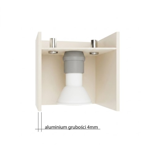 Sollux Lighting Plafon QUAD 1 beżowy