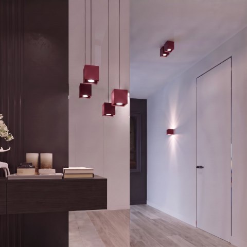 Sollux Lighting Plafon QUAD 1 burgund