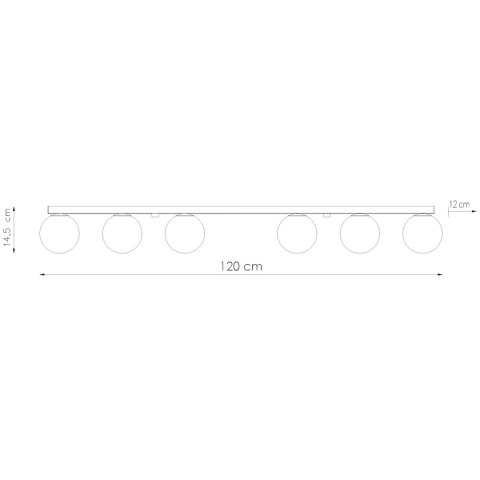 Sollux Lighting Plafon YOLI 6 beżowy