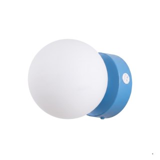 Sollux Lighting Kinkiet YOLI 1 błękitny z włącznikiem