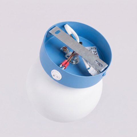 Sollux Lighting Kinkiet YOLI 1 błękitny z włącznikiem