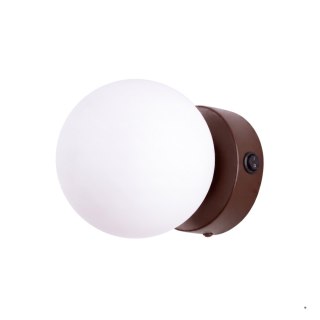 Sollux Lighting Kinkiet YOLI 1 brązowy z włącznikiem