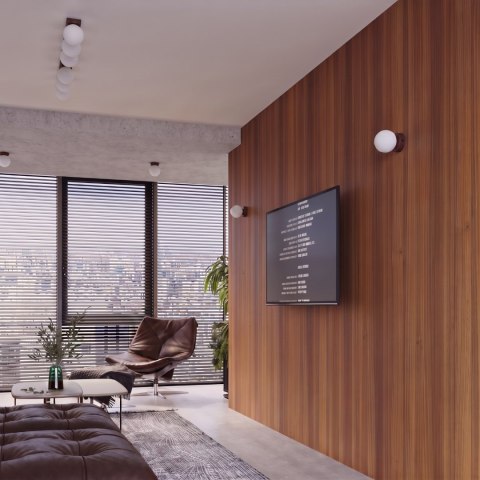 Sollux Lighting Kinkiet YOLI 1 brązowy z włącznikiem