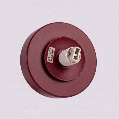 Sollux Lighting Kinkiet YOLI 1 burgund z włącznikiem