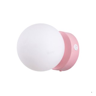 Sollux Lighting Kinkiet YOLI 1 różowy z włącznikiem
