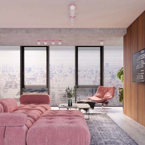 Sollux Lighting Kinkiet YOLI 1 różowy z włącznikiem