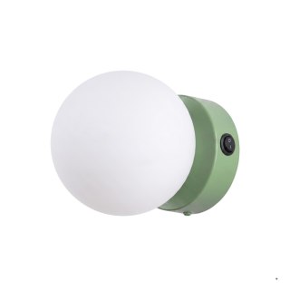Sollux Lighting Kinkiet YOLI 1 szałwiowy z włącznikiem