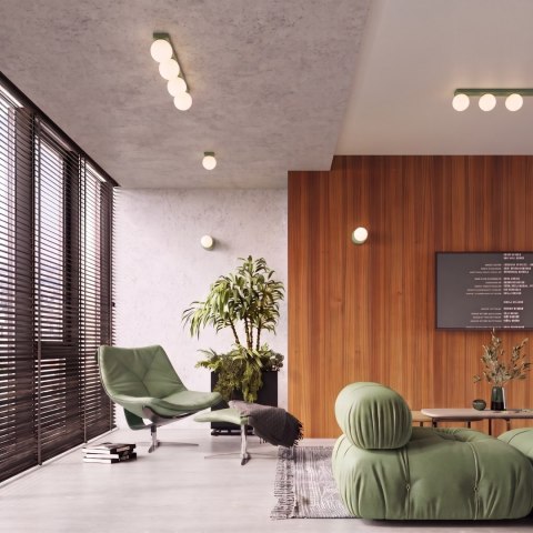 Sollux Lighting Kinkiet YOLI 1 szałwiowy z włącznikiem