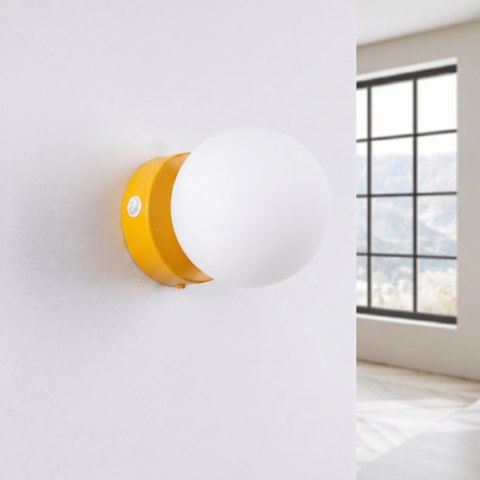Sollux Lighting Kinkiet YOLI 1 żółty z włącznikiem
