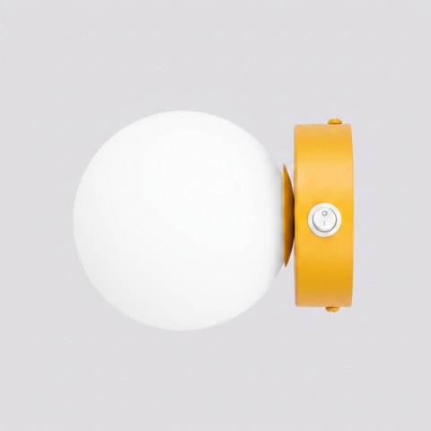 Sollux Lighting Kinkiet YOLI 1 żółty z włącznikiem