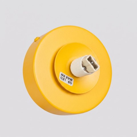 Sollux Lighting Kinkiet YOLI 1 żółty z włącznikiem