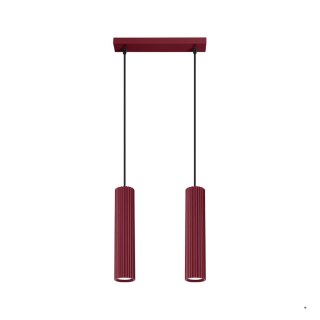 Sollux Lighting Lampa wisząca KARBON 2 burgund