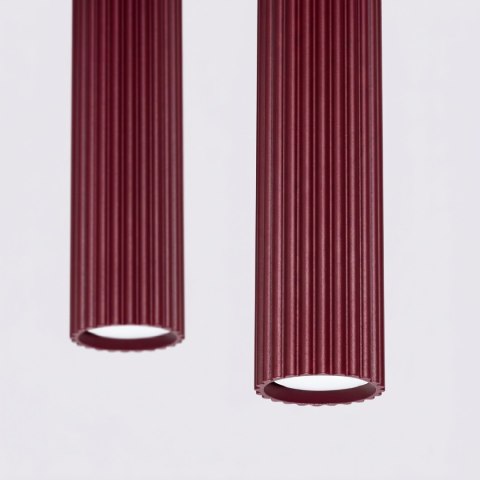 Sollux Lighting Lampa wisząca KARBON 2 burgund