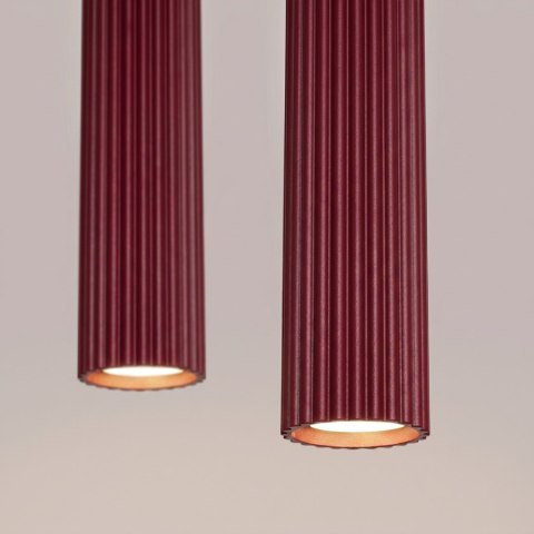 Sollux Lighting Lampa wisząca KARBON 2 burgund