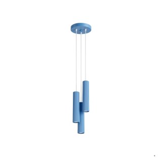 Sollux Lighting Lampa wisząca KARBON 3P błękitna
